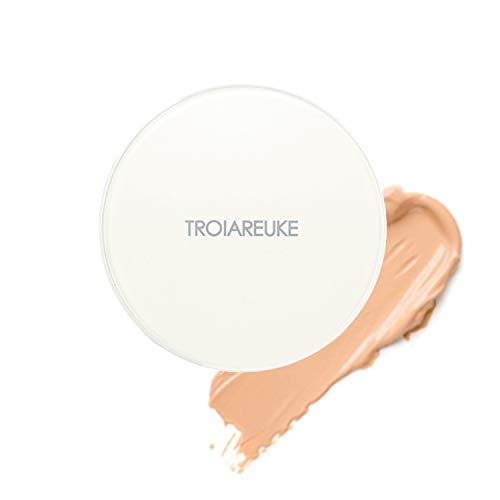 TROIAREUKE H+ Cushion Foundation, 23 Natural Beige - SPF50+ PA++++ Healing Skincare Cushion for Dry Skin (Expire in Nov 2021)