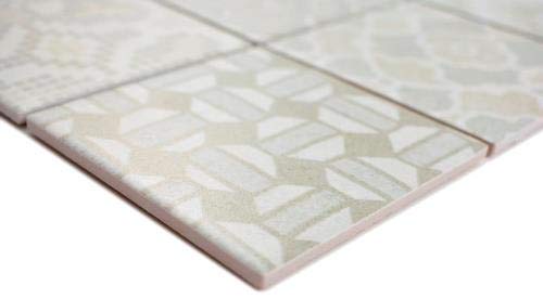 Piastrelle di ceramica Grigio beige Retrò 10 fogli