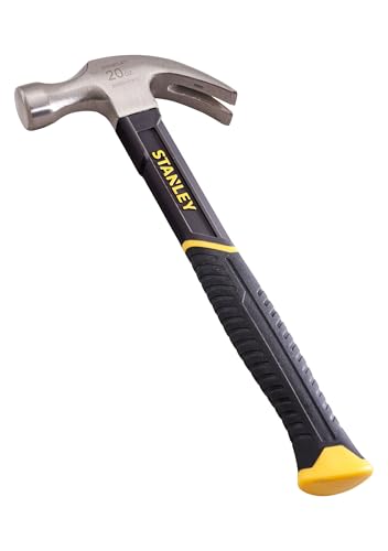 Stanley Fibreglass Shaft Curved Claw Hammer 570g