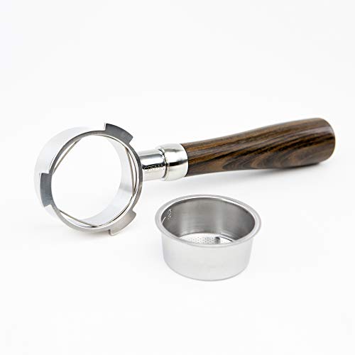 51mm Bottomless Naked Portafilter - Fits 51mm DeLonghi Dedica - EC680, EC685 - Crema Coffee Products - Thumbnail 4