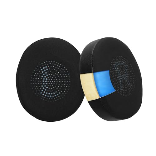 kwmobile Replacement Ear Pads Compatible with Jabra Evolve2 65 / 65MS / Evolve2 40 /40UC / Elite 45h (Set of 2) - Cooling Gel Earpads - Black