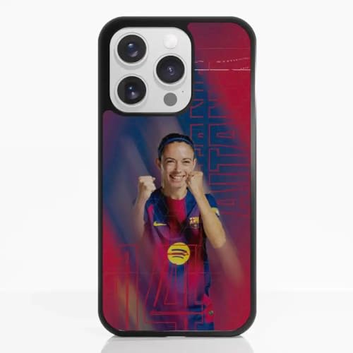 Coque FC Barcelone iPhone 16 Pro pour vibrer au stade ou au bureau en noir