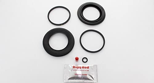 Image of Bigg Red - Brake Caliper Seal Repair Kit - Front Left or Right - Fits GIRLING Twin 54mm dia Piston Type 16 Calipers - Compatible with Select Models - 5403S