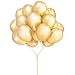 HoveBeaty Gold Balloons 12 Inches Thicken Latex Metallic Balloons 100 Pack for Wedding Party Baby Shower Christmas Birthday Carnival Party Decoration Supplies