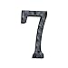 NACH JS-RUSTICNUMBER House Address Number - #7, Rustic, Cast Iron, 5.5"