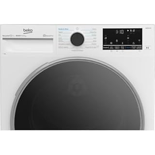 Beko BT96DBS Asciugatrice 9kg, Classe A, Linea Estetica Beyond, motore inverter, Display digitale XL, colore Bianco, oblò Nero, WIFI