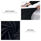 Casey Kevin Shapewear Bokserki wyszczuplające brzuch męskie body Shaper spodenki kompresyjne szorty wyszczuplające brzuch spodnie męskie majtki, K1 - czarny, XXL