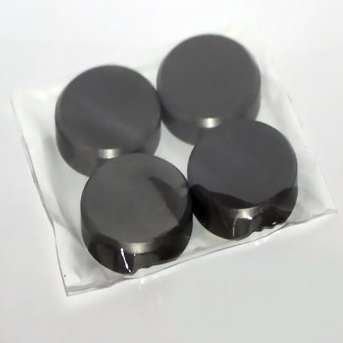 Image of RiseOm Brass Round Mirror Cap /Screws Cap Cover /Nails Decorative /Mirror Nail Decorative Cover (Pack of 10, 12mm-Matte Black)