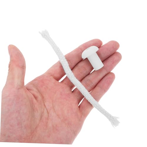 10 sets de mechas para lámpara de aceite con soporte de cerámica miniatura 3