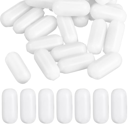 DEARMAMY 25 piezas Barras Magnéticas de Agitación Ptfe Tipo Abc Varillas para Mezclador de Laboratorio Químico y Biológico Accesorio Resistente Corrosión para Investigación y Experimentos