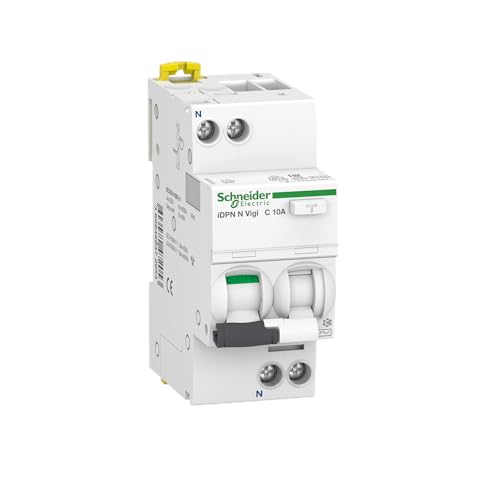 Schneider Electric FI-/Leitungsschutzschalter Acti9 iDPN N Vigi, 1-polig+N, 10A, C-Charakteristik, 30mA, Typ A, 6kA, Artikelnummer A9D32610