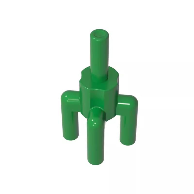 2566 Ornaments Plant, Palm Tree Top, 4 Top Bars, 1 Bottom Bar 50 Pieces GDS-1217 Compatible with Lego Building Blocks Color:Green — image 1