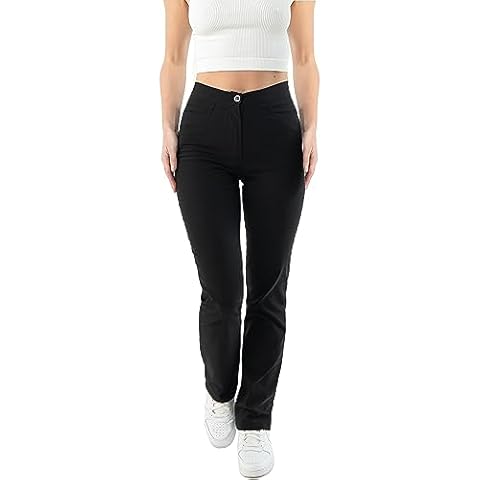 URBAN STITCH Black School Trousers for Women Cover