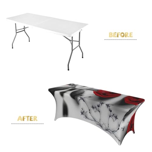 Nappe de table extensible lavable pour effacer les plis du buffet de fête - 5