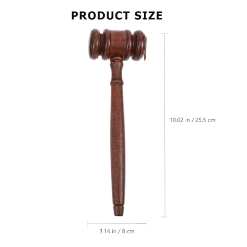 Martillo de madera de estilo vintage DECHOUS resistente para subastas 2