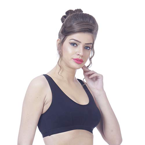 OO LALA JI Cotton Lycra Bra Non Wire Lingerie Sport Bra Super Push Up