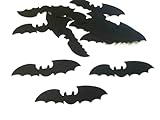 50 Pieces Black Bat Die Cuts – Halloween Bat Confetti, Flying Bat Cutouts for Bat Theme Parties, Halloween Party Decorations & Crafts