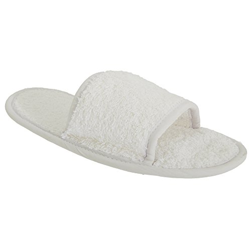 Towel City - Chaussons classiques - Unisexe (EUR 42-46) (Blanc)