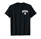 Dog Dad - Distressed Design Style - Funny Dog Paw - Classic T-Shirt