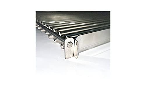 Foto von BSR-Grillen 3-flammiger Profi Gasgrill aus Edelstahl, stufenlos regelbar, Gasbräter, Gastrogrill, Gastrobräter, Gasschlauch und Druckminderer (13,5 kW | Edelstahl Grillrost zerlegbar)
