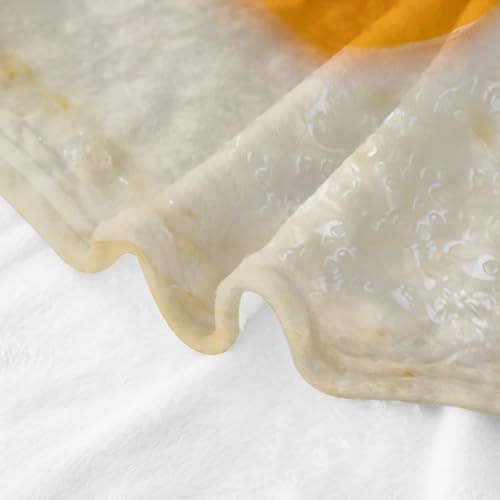 Plaid oeuf au plat grande taille couverture douce pour lit - 7