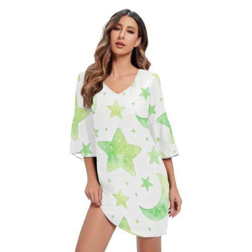 Robe courte en mousseline de soie légère contre la chaleur