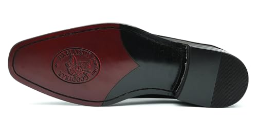 Santimon Mens Oxfords Formal Dress Shoes Fashion Prom Wedding Derby Business Tuxedo Patent Leather Whole Cut Oxfords Shoes for Men3