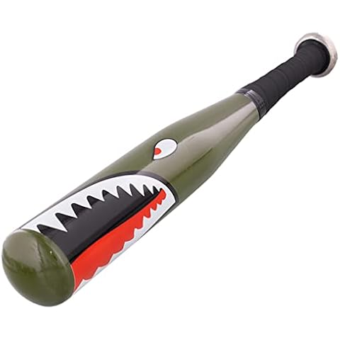 United Pacific 99136 P-40 “Warhawk” Shark Mouth 17" Aluminum Tire Checker Bat, Training Bat, Home/Car/Self Defense, Fishwacker Bat, Fish Bat - ONE Bat Cover