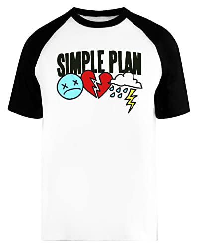 Best Simple Plan Band LogoGenre Rock Favorite Unisexe Hommes Femmes Baseball T-Shirt Blanc Unisex...
