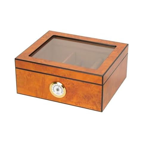 Eitida Cigar Humidor with Glass Top Cover