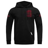Pro Standard Mens College Stanford University College Classic Chenille Pull Over Hoodie Black L