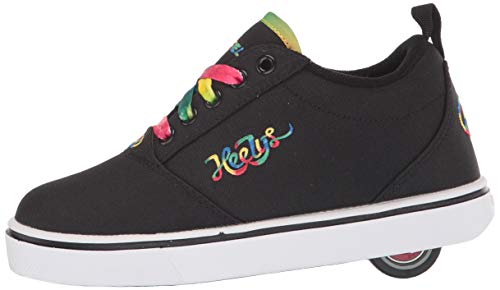 Heelys Girl's Pro 20 (He100771) Wheeled Heel Shoe, Black Rainbow, 4 UK