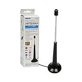 Luxtronic DT101 Digital TV Extendable Antenna - Portable Indoor/Outdoor Aerial for USB TV Tuner/Digital Television/DAB Radio - with Magnetic Base and Extendable Rod