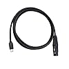 Audio Adapter Audio Digitale Kabel | Type C naar XLR-connectoradapter,Audiokabel Hoogwaardige audiodatakabel High Fidelity, geluidsarme audiokabel voor microfoonversterker Luidsprekersnoer Ortuh