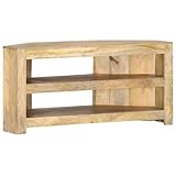 AJSEOYBS Tv Schrank Hochglanz,Lowboard Wohnzimmertv-Eckschrank 90 X 45 X 45 cm Massivholz Mangogeeignet Geeignet für Arbeitszimmer, Wohnzimmer, Schlafzimmer und Empfangsräume
