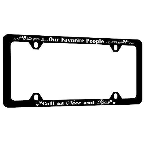 Our Favorite People Call Us Nana and Papa License Plate Frame Funny 6x12 in by RTINRAN - Used condition - Image 7