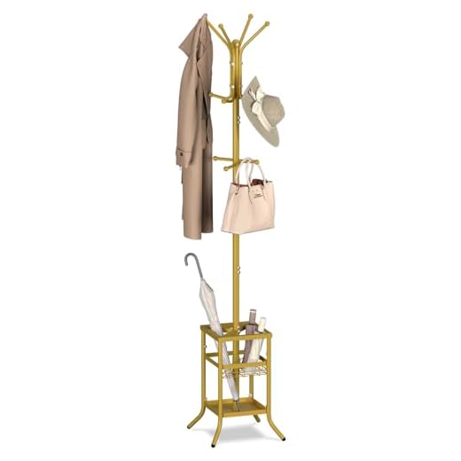 Yoobure Freestanding Coat Rack with Umbrella Holder