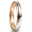 4mm-Rose Gold & Silver