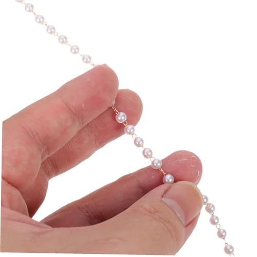 Cadena de perlas de imitación para manualidades y decoración de tocados Ipetboom 6