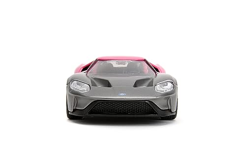 Jada Pink Slips 1:32 W2 2017 Ford GT Die-Cast Car, Toys for Kids and Adults (Silver/Pink), Multi-color - Image 2