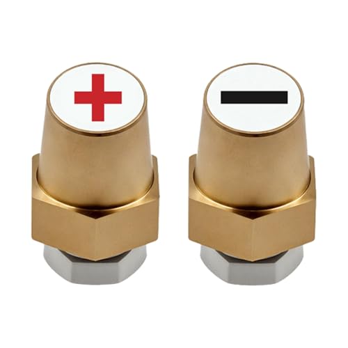 WJnflQN Conector de carga de batería lateral para coche, extensión de conector de poste lateral de batería - 3/8 rosca 16