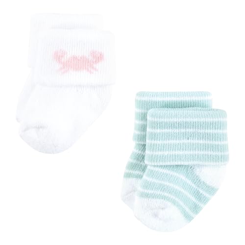 Image of Hudson Baby Baby 8-pack Cotton Rich Newborn and Terry Socks