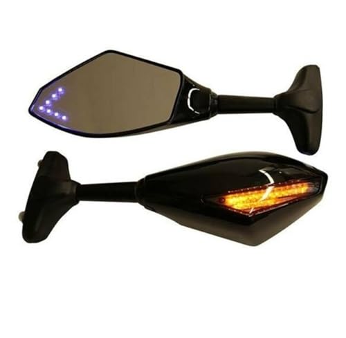 Rétroviseurs moto avec lumière LED intégrée pour une sécurité nocturne accrue sur YZF R1