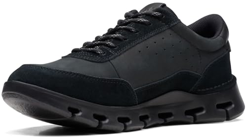 Image of Clarks Mens 26166010-black Comb Sneaker