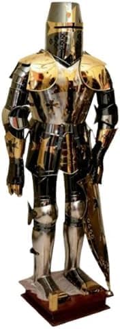 Medieval Night Armor for Cosplay, Role-Play, Stainless Steel Full Body Wearable Armor Suit