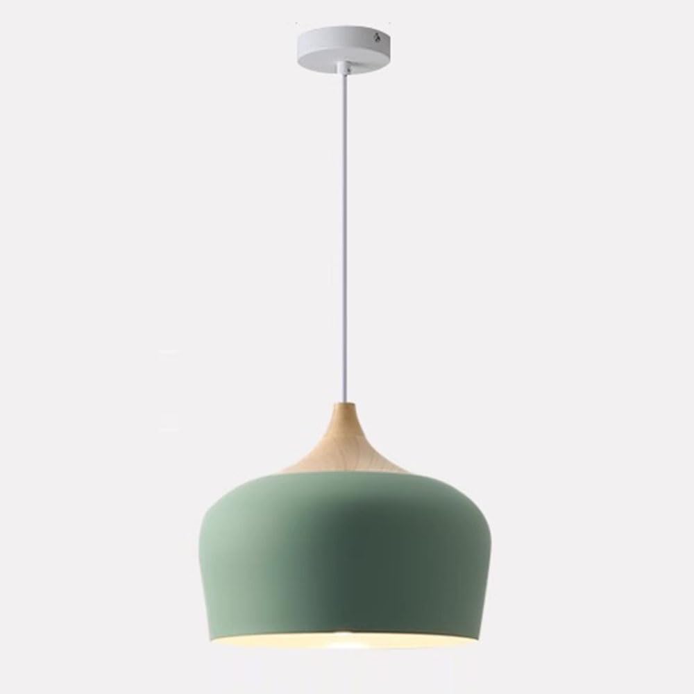 STVDEDG Creative Cone Single Head Chandelier Simple 11.8” Dome Pendant Light Shade Fashion Design Color Suspension Lights E27 Source Single Head Hanging Lamp for Loft Coffee Kitchen Island Fixture