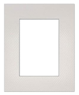 Poster Palooza 16x20 Mat Bevel Cut for 11x14 Photos - Acid Free Golf Ball Texture Precut Matboard - For Pictures, Photos, Framing - 4-ply Thickness