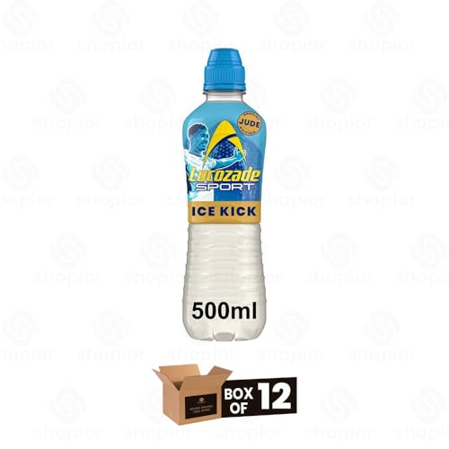 Energy Drink Bottles – Sparkling Glucose Energy Boost Flavoured Drinks – Classic Carbonated Refreshing Drink for Sports, Work, Study & Hydration (Lucozade Sports Ice Kick - 500ml x 12Pack) - Image 3