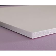 White Foamed PVC Sheet 12" X 24" X 6MM 0.236" Plastic Boards
