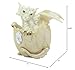 Ebros April Birthstone Dragon Egg Statue Diamond Gem Birthday Dragon Hatchling Figurine Fantasy Collector